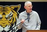 Coach Jim Dinsdale during Hall of Fame induction