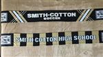 Smith-Cotton High and Smith-Cotton boys soccer scarves in black and gold Smith-Cotton High and Smith-Cotton boys soccer scarves in black and gold