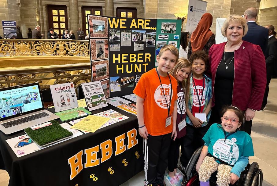 Heber Hunt students visit capital to present on inclusive playground project