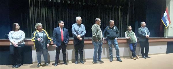  Local officials answer questions from S-C High students.