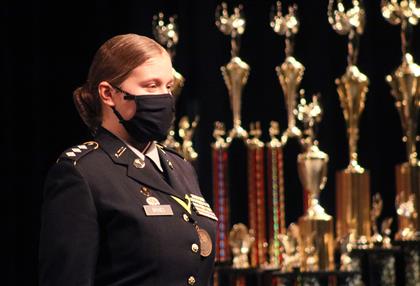 Skylar Brines, new JROTC commanding officer
